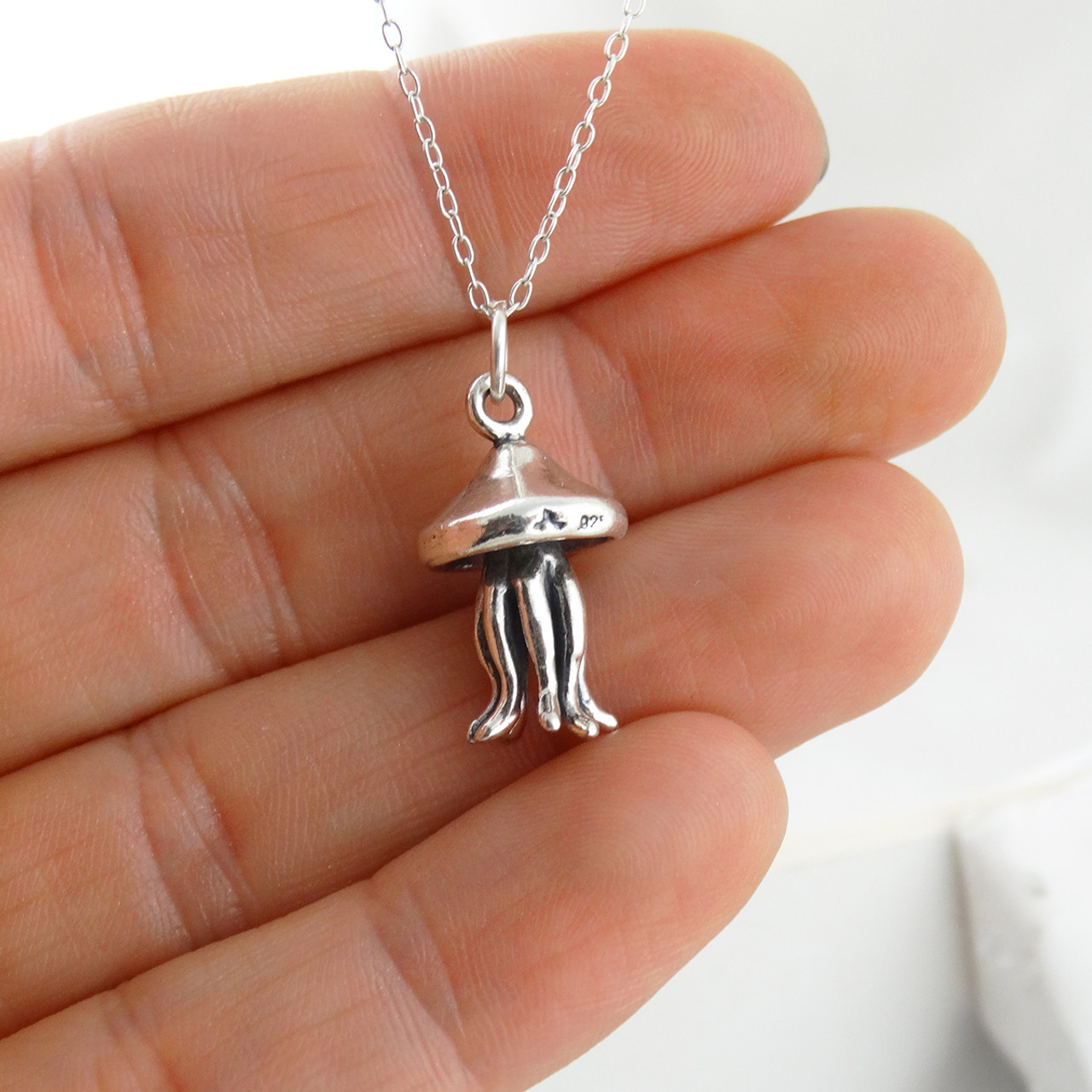 Sterling Silver Jellyfish Charm Sterling Silver Jellyfish Charm