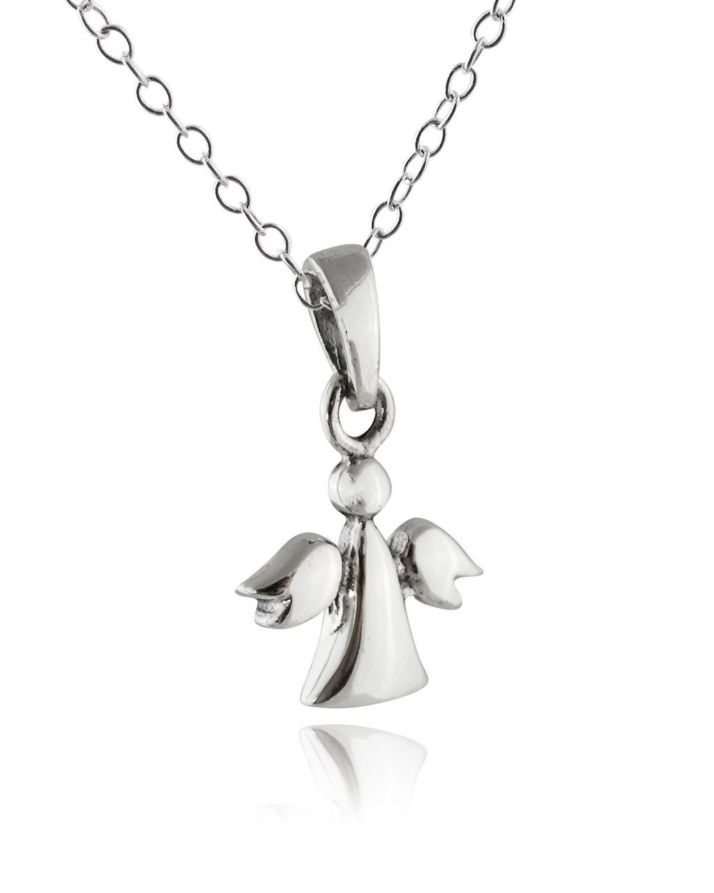 Guardian Angel Pendant Necklace - 925 Sterling Silver - FashionJunkie4Life