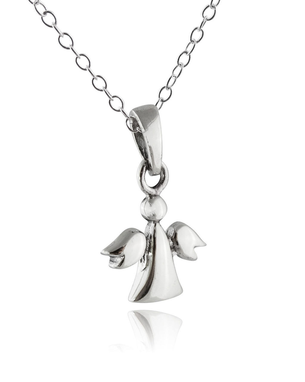 Sterling Silver Guardian Angel Pendant - QVC.com