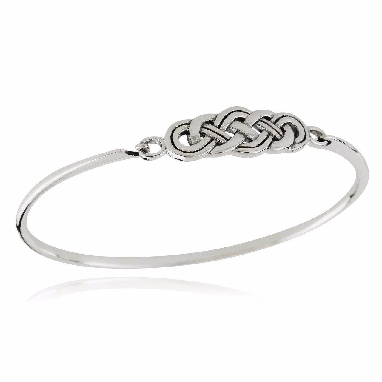 Knot Bangle (Silver/Rose)