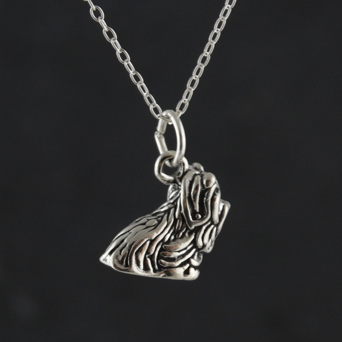 Yorkshire Terrier 3D Yorkie Dog Necklace 925 Sterling Silver