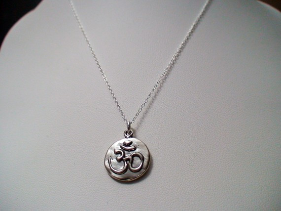 OHM Sterling Silver Charm Necklace