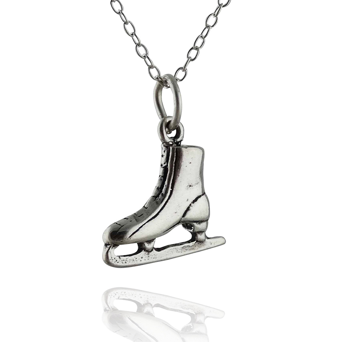 Ice Skate Charm Necklace Sale Online 