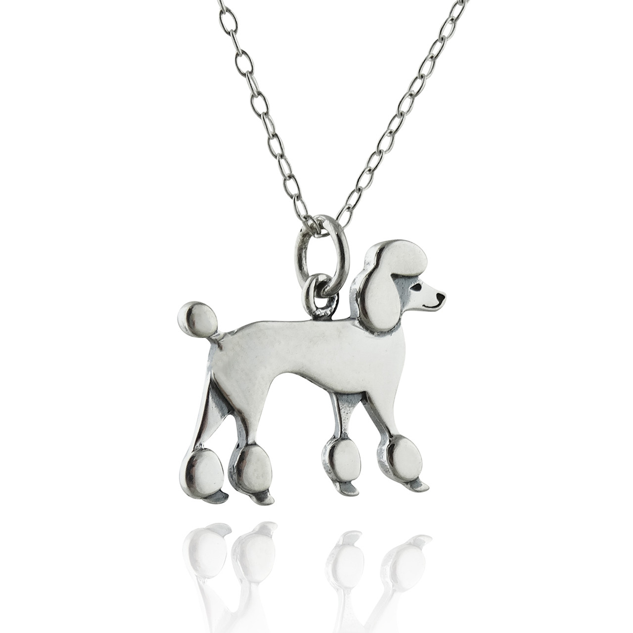 poodle necklace charm