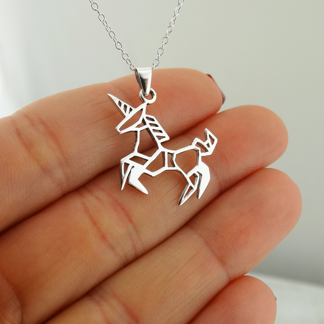Girls' Fancy Unicorn Sterling Silver Necklace - In Season Jewelry : Target