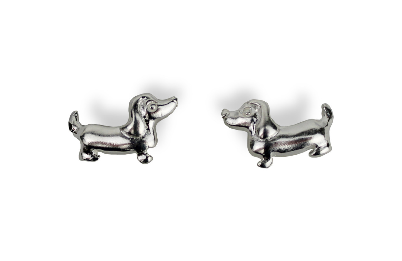 Sloth Shaped Animal Stud Earrings in Shiny Silver | Animal Jewelry – DOTOLY