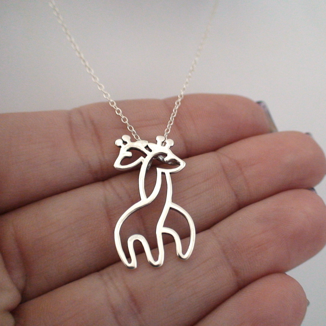 VONALA Collana Albero Della Vita In Argento 925 Con Ciondolo Giraffa - Gioiello Con Zirconi, Catena 45,7cm