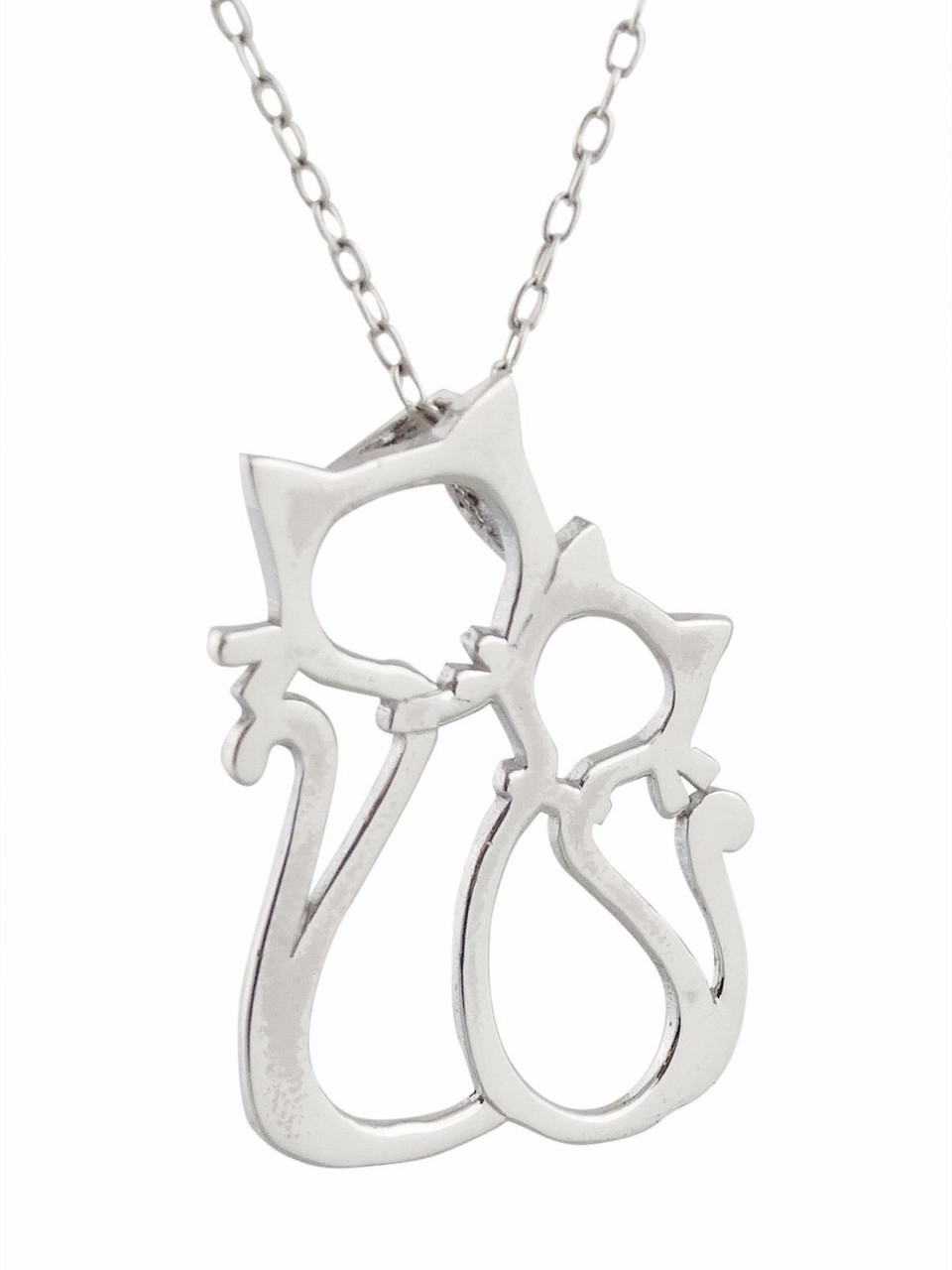 Two cat necklace Clearance