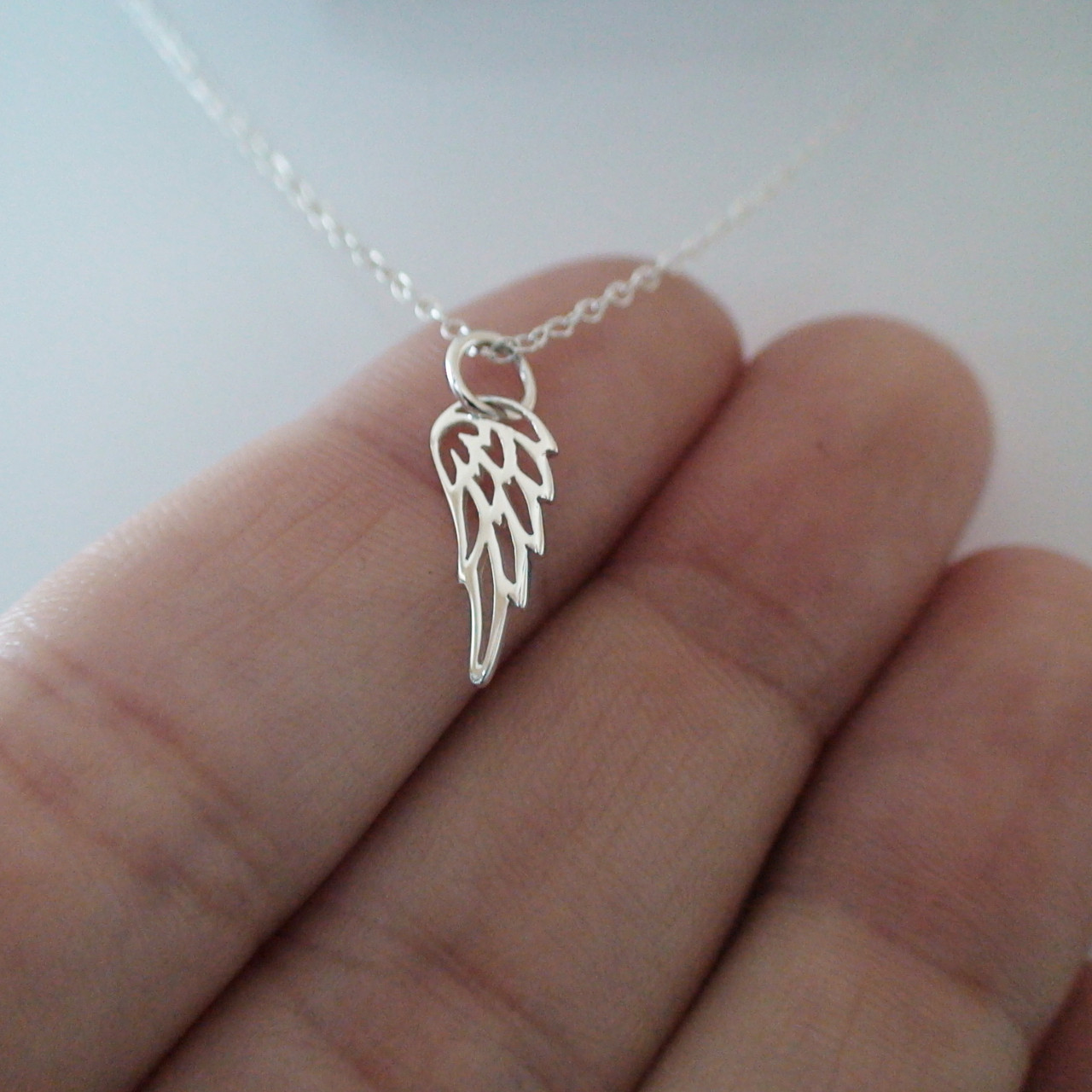 Angel Wing piccolo charm in argento sterling .925 x 1 Angels Wings