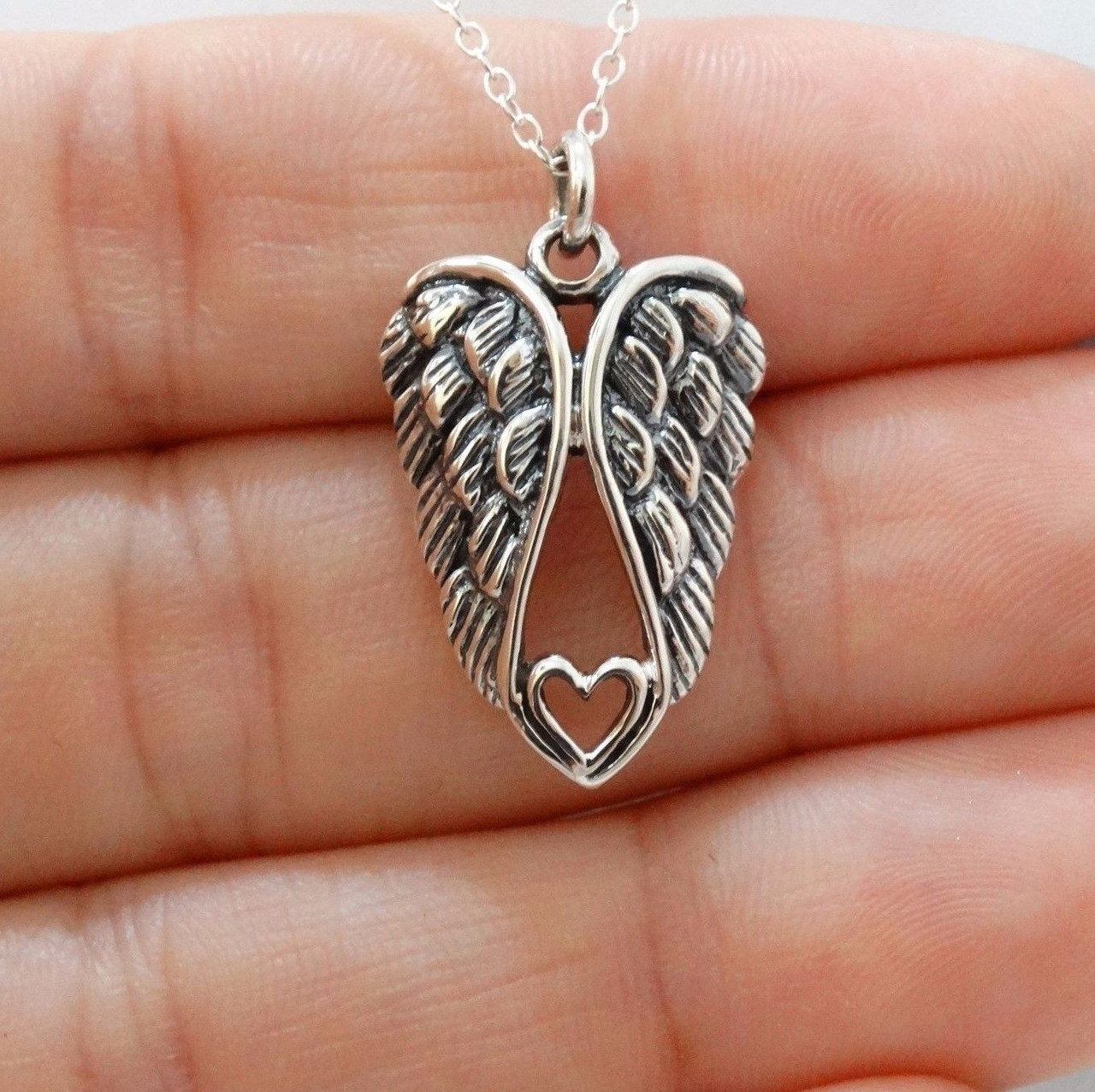 Angel Wings Narrow Solid 14K Gold Cylinder Urn Necklace for cremation –  Luxe Design Jewellery