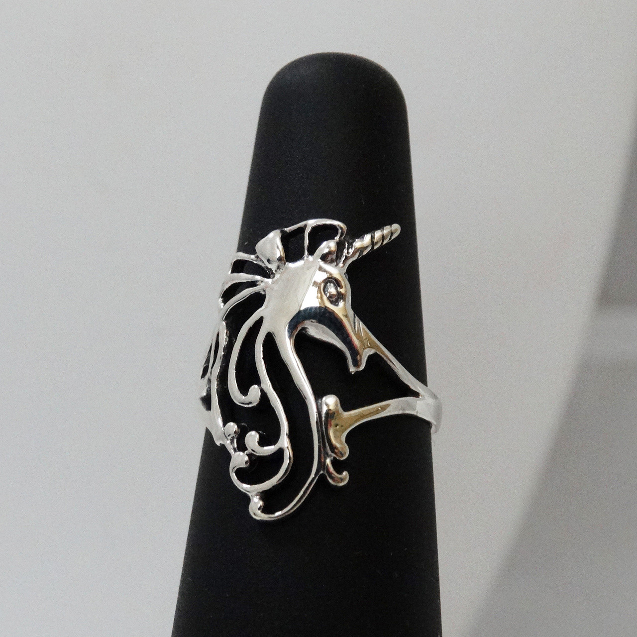 Unicorn Ring in 925 Sterling Silver