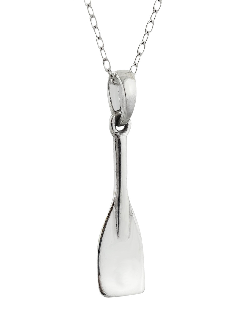 Sterling Silver Rowing Crew Oar Necklace