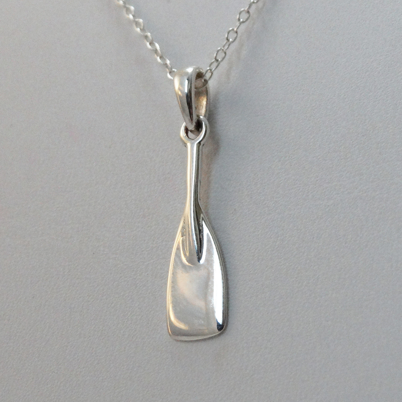 Sterling Silver Rowing Crew Oar Necklace