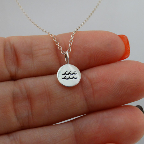925 Sterling Silver Aquarius Necklace 925 Sterling Silver Aquarius Necklace