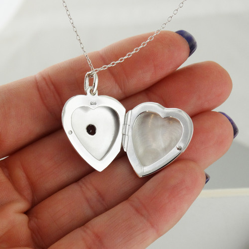 Buy Best Girlfriend Gift Silver Heart Locket Necklace, Love Necklace,  Granddaughter Gift, Keepsake Photo Frame, Personalized Initial, N3305  Online in India - Etsy