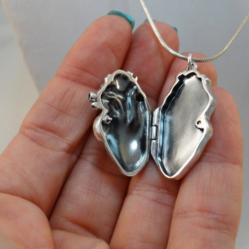 Anatomically correct heart on sale locket