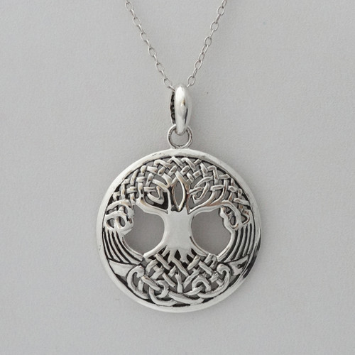 925 Sterling Silver Celtic Tree of Life Necklace 925 Sterling Silver Celtic Tree of Life Necklace