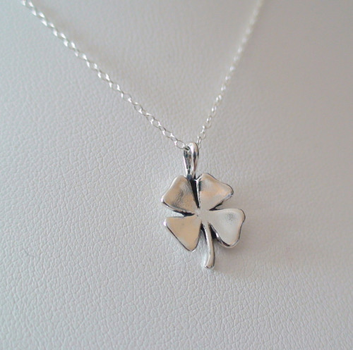 【STONEHENgE】Silver Material 2-way Clover Necklace SC24C17T Sterling Silver Four Leaf Clover Necklace | FashionJunkie4Life