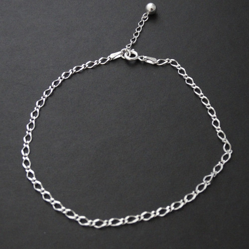 Figaro Charm Anklet 10" - Sterling Silver Figaro Charm Anklet 10" - Sterling Silver