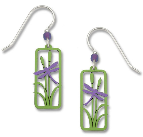 Dragonfly Earrings - Sterling Silver Earwires Dragonfly Earrings - Sterling Silver Earwires