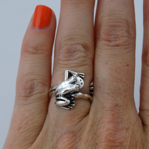 Frog Ring - 925 Stering Silver