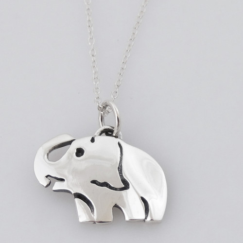 NKlaus Pendentif Argent 925 Tête D'Éléphant - Bijou Original Et Élégant
