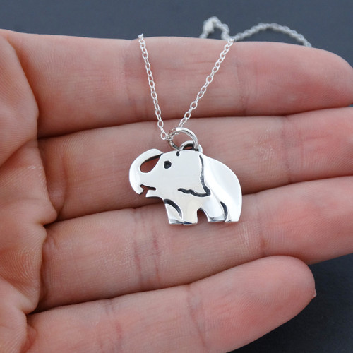 Elephant Pendant Necklace - 925 Sterling Silver Elephant Pendant Necklace - 925 Sterling Silver