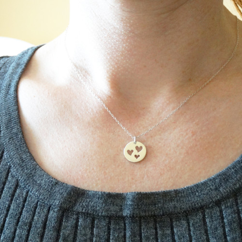 Sterling Silver Three Hearts Necklace | FashionJunkie4Life