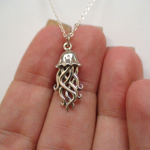 Jellyfish Necklace - 925 Sterling Silver