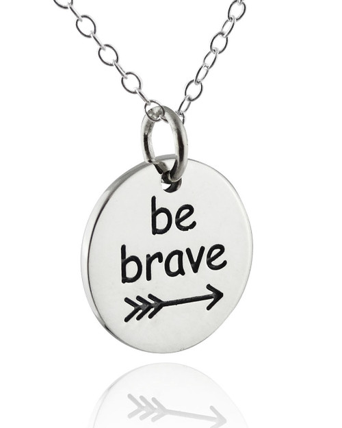 Be Brave Arrow Necklace - 925 Sterling Silver Be Brave Arrow Necklace - 925 Sterling Silver