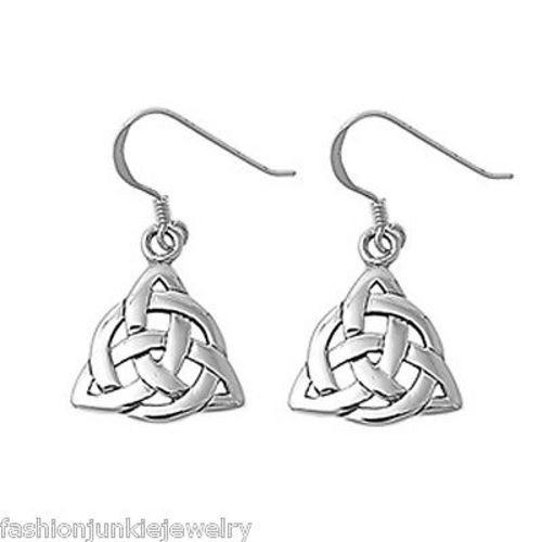 Celtic Knot Trinity Earrings - 925 Sterling Silver Celtic Knot Trinity Earrings - 925 Sterling Silver