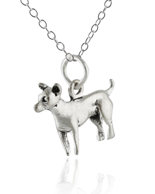 Chihuahua Dog Necklace - 925 Sterling Silver Chihuahua Dog Necklace - 925 Sterling Silver