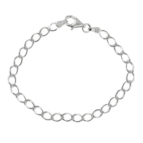 Sterling Silver Double Link Charm Bracelet | FashionJunkie4Life
