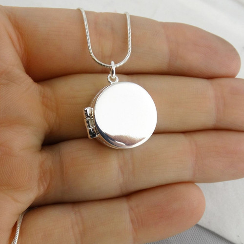 Real Working Compass Locket Necklace 925 Sterling Silver