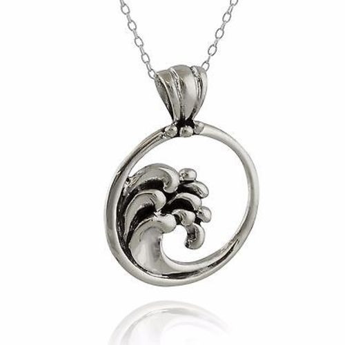 Ocean Waves Necklace in 925 Sterling Silver Ocean Waves Necklace in 925 Sterling Silver