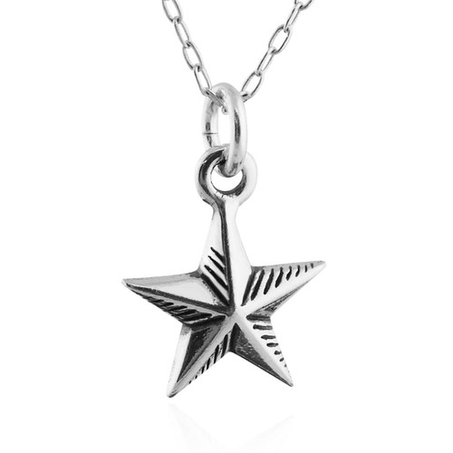 Tiny Nautical Star Necklace - 925 Sterling Silver