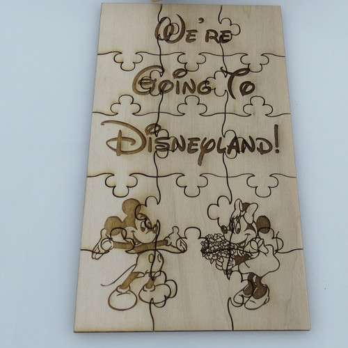 We're Going to Disneyland Basswood Puzzle We're Going to Disneyland Basswood Puzzle