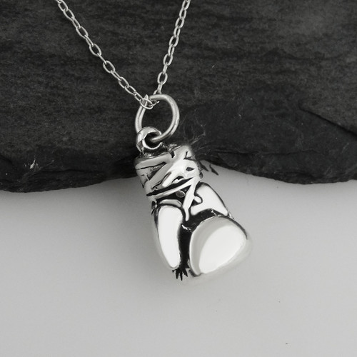 Boxing Glove Necklace - Sterling Silver Boxing Glove Necklace - Sterling Silver