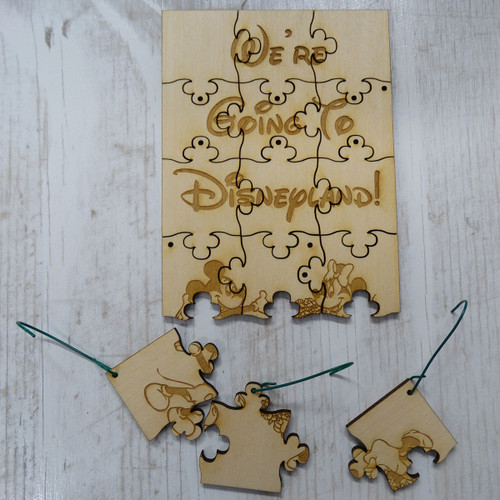 We're Going to Disneyland Ornament Puzzle We're Going to Disneyland Ornament Puzzle