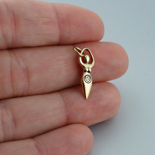 Fertility Goddess Charm Natural Bronze FashionJunkie4Life