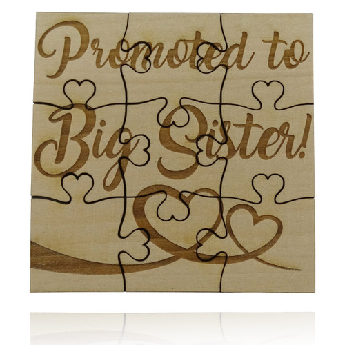 Promoted to Big Sister 9-Pc Puzzle, Basswood