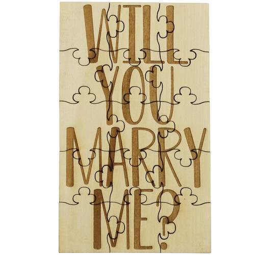 Will You Marry Me Proposal Jigsaw Puzzle 15 Pc Engraved Wood Will You Marry Me Proposal Jigsaw Puzzle 15 Pc Engraved Wood