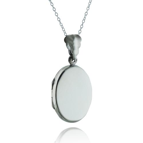 Shell Locket Necklace - Sterling Silver