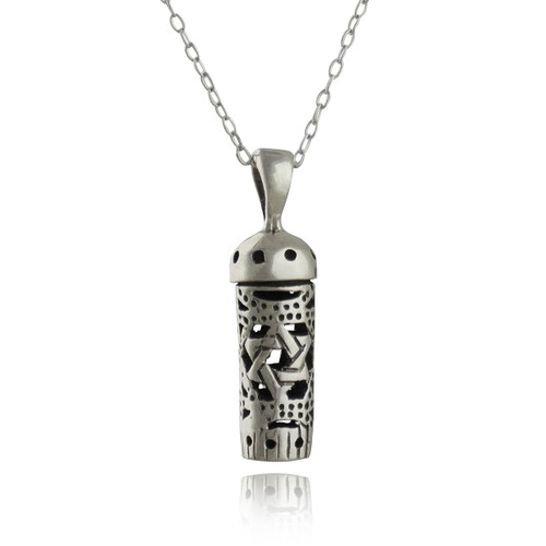 Sterling Silver Mezuzah Necklace | FashionJunkie4Life