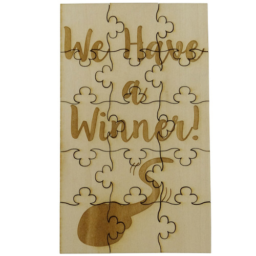 We Have a Winner Sperm 15 Piece Puzzle, Funny Pregnancy Announcement, Basswood We Have a Winner Sperm 15 Piece Puzzle, Funny Pregnancy Announcement, Basswood