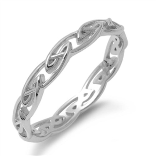 Celtic Knot Ring Band, Sterling Silver Sizes 5, 6, 7, 8, 9 Celtic Knot Ring Band, Sterling Silver Sizes 5, 6, 7, 8, 9