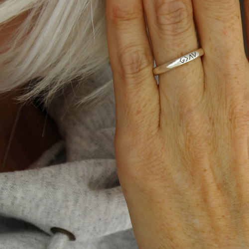 God Is Greater Than The Highs And Lows Stackable Band Ring