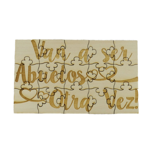 Van a Ser Abuelos Otra Vez! Puzzle, Basswood, Spanish You're Going to Be Grandparents Again