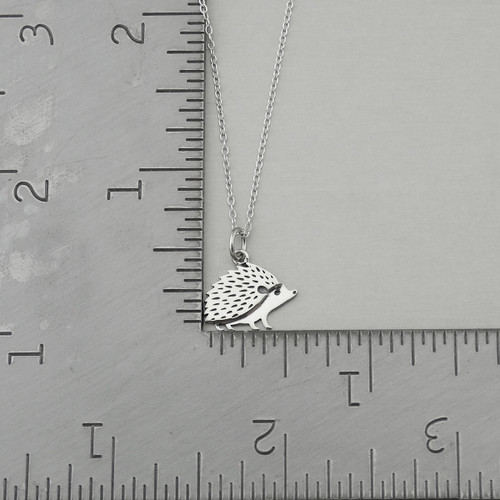Orecchini A Perno Con Ciondolo Riccio In Argento Sterling 925 - Gioiello Con Porcospino - Confezione In Velluto - 6