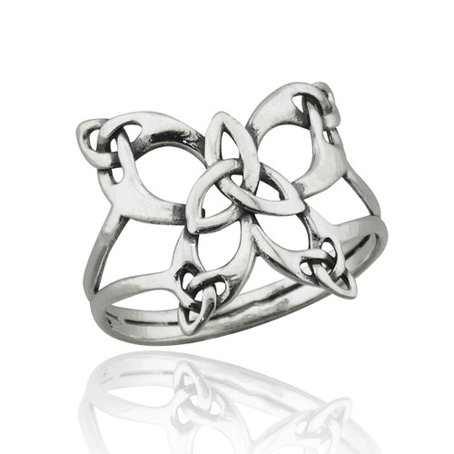 Celtic Butterfly Ring, Sterling Silver Sz. 6-10 Celtic Butterfly Ring, Sterling Silver Sz. 6-10